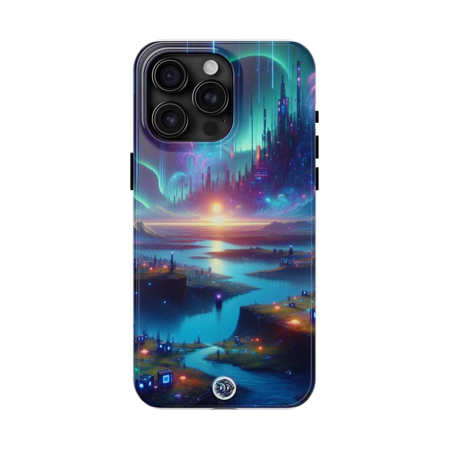 Futuristic Cityscape Phone Case