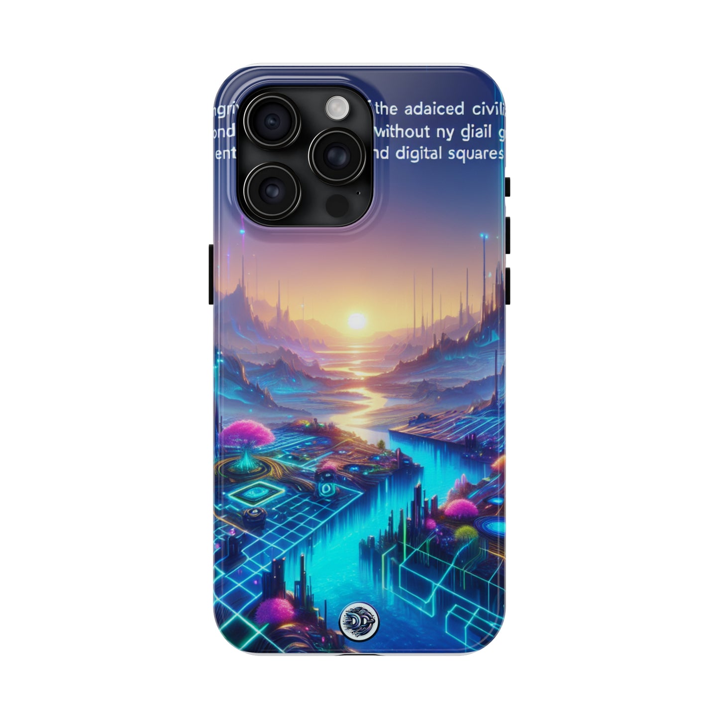 Neon Sunset Cybercity Phone Case