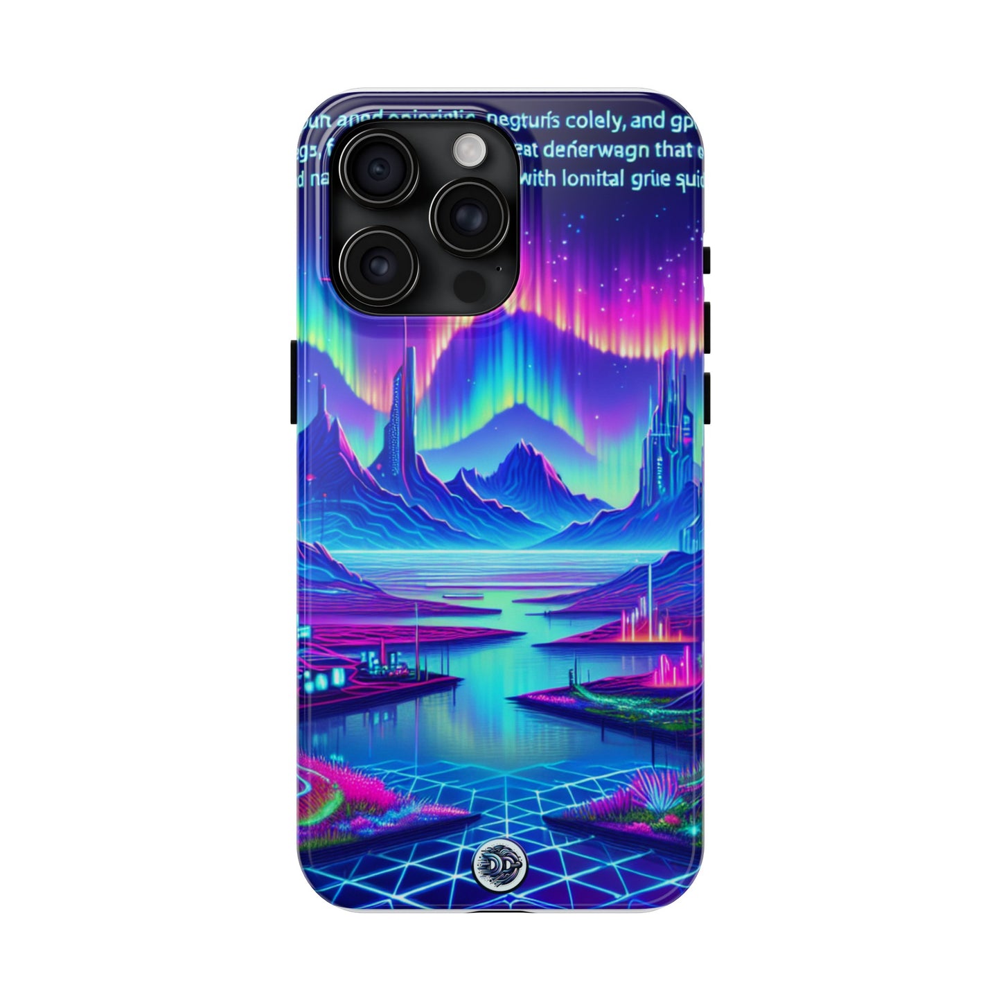 Neon Cybercity Landscape Phone Case