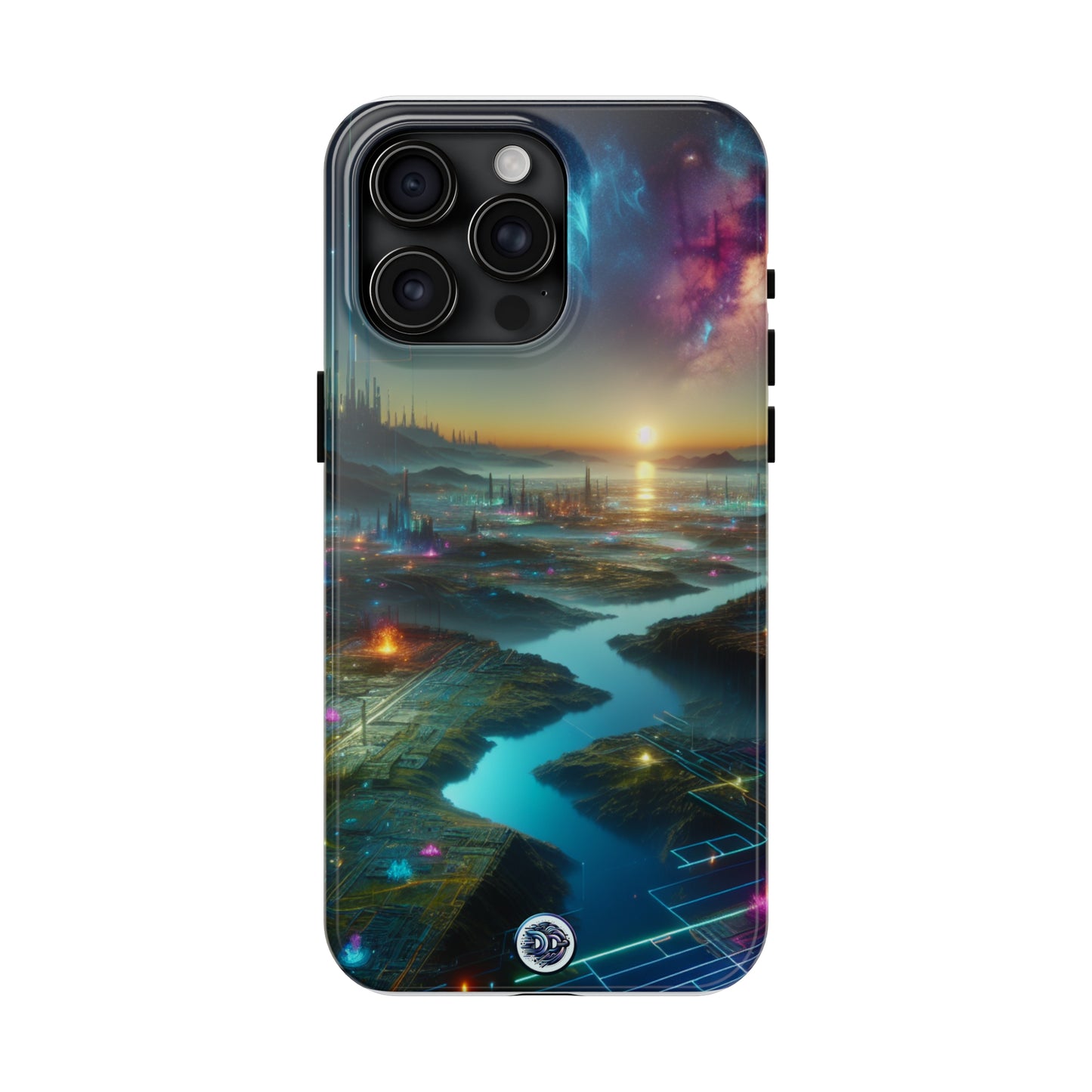Futuristic Cityscape Phone Case
