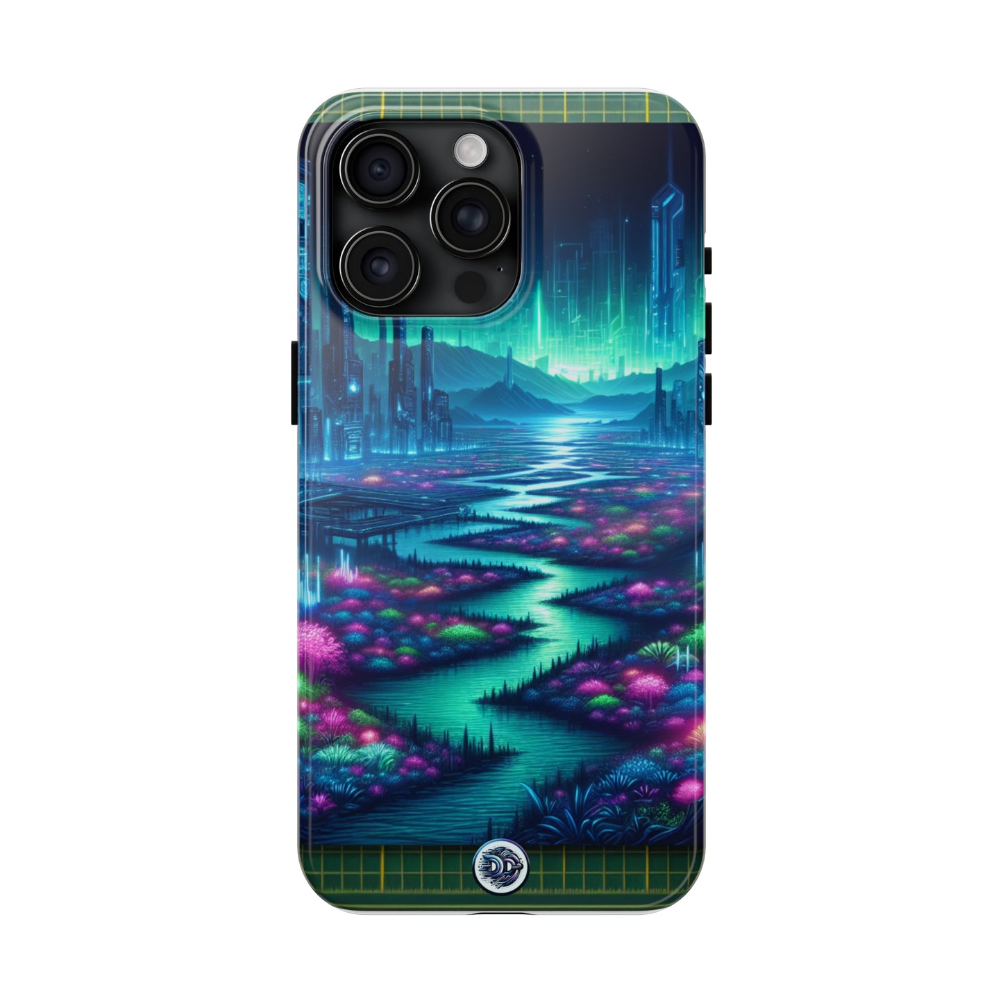 Neon Cityscape Fantasy Phone Case