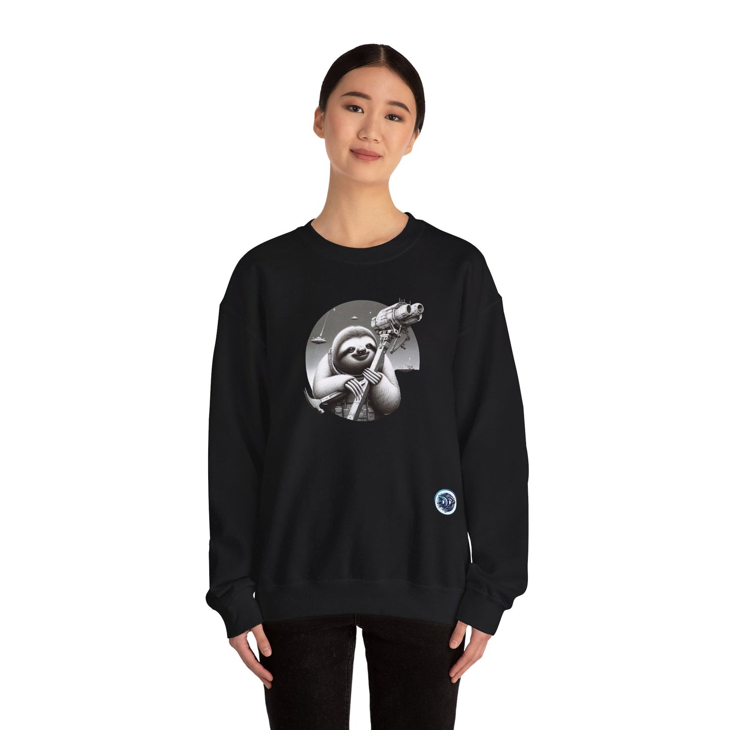 Space Sloth Mechanic Crewneck