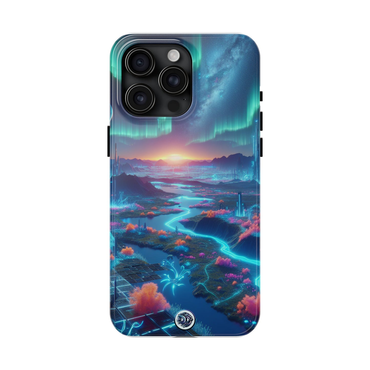 Aurora Fantasy Cityscape Phone Case
