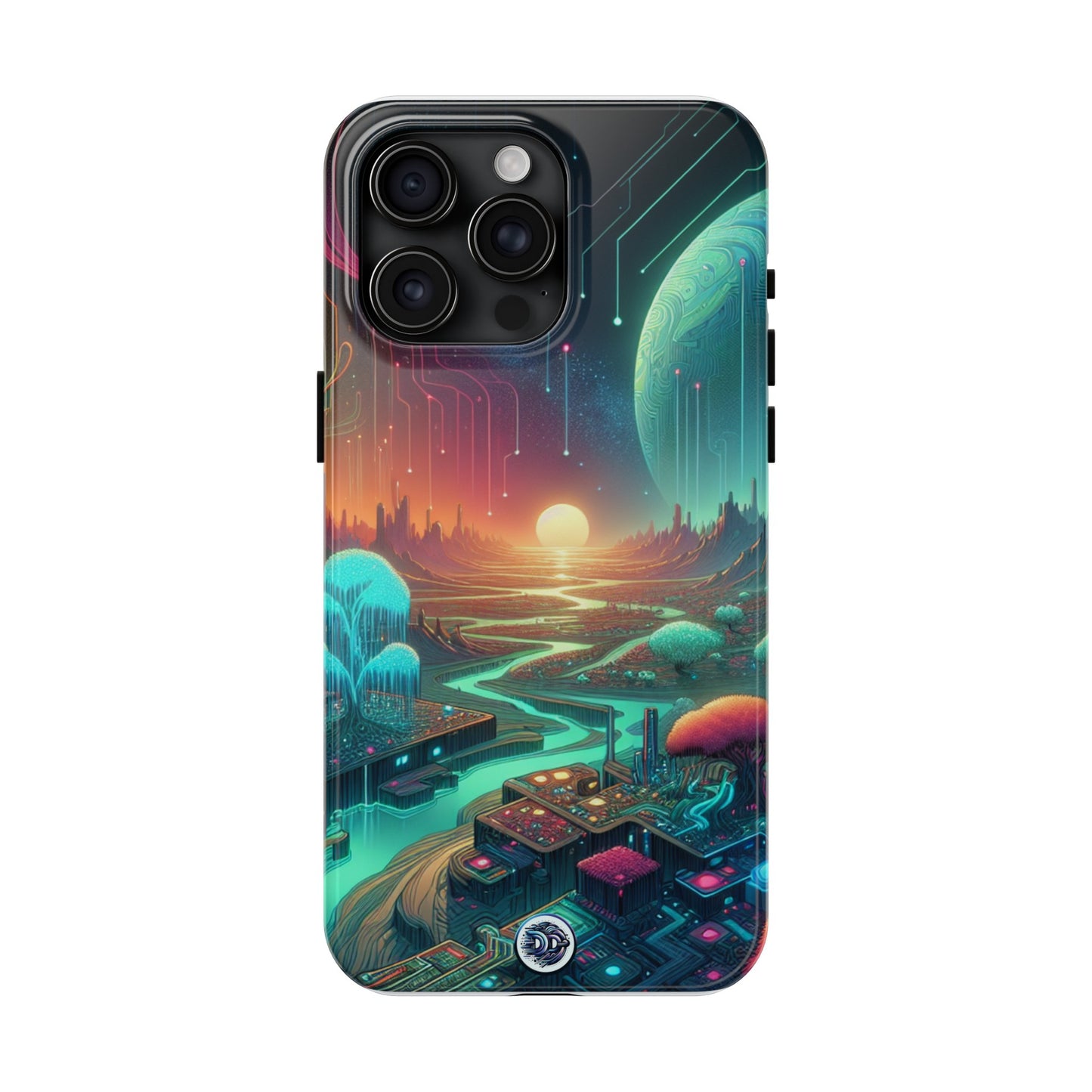 Cyberpunk Sunrise Scenic Phone Case