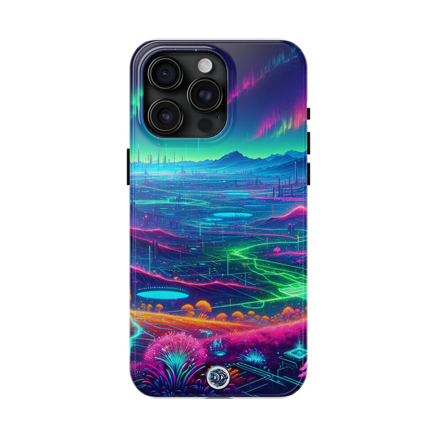Neon Aurora Fantasy Landscape Case