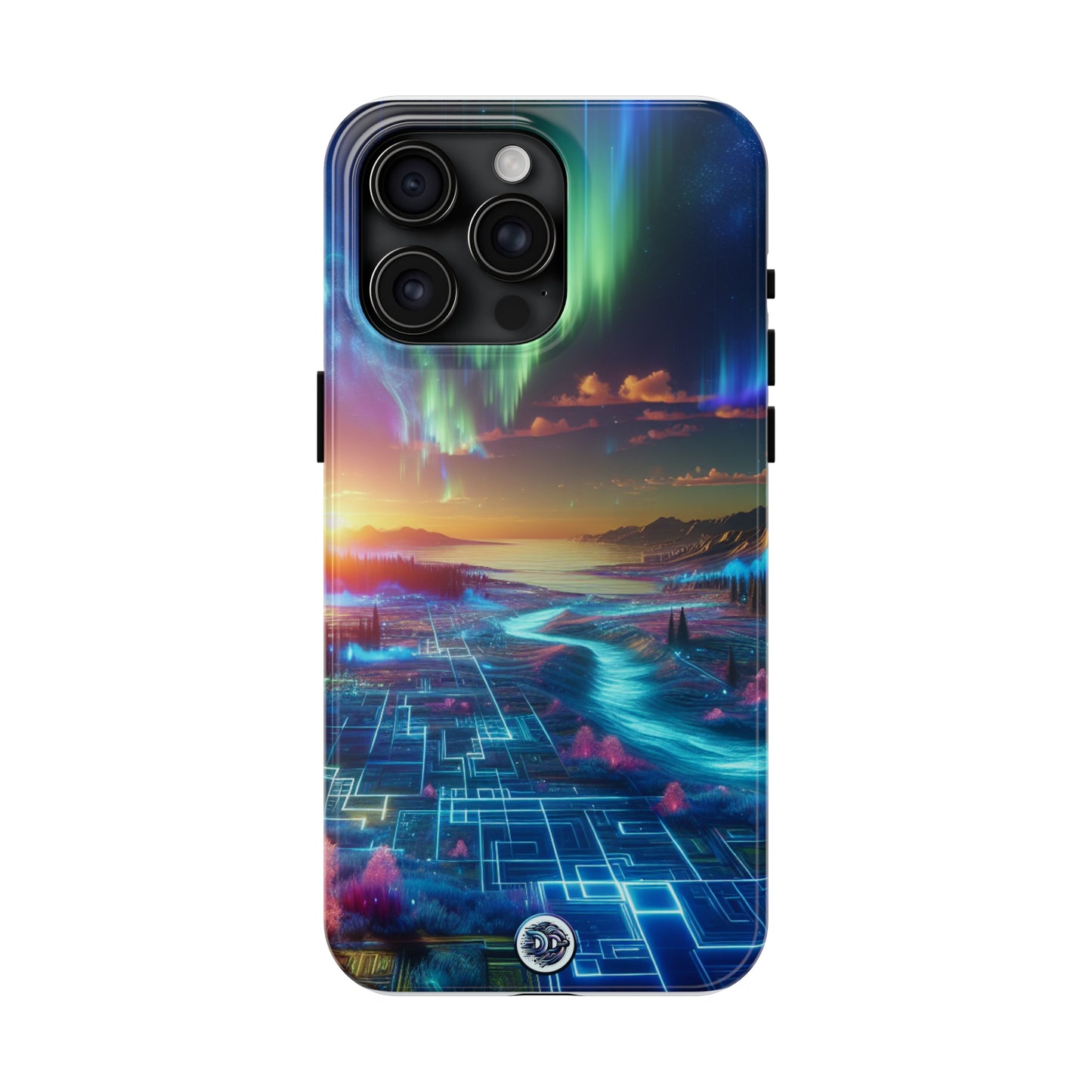 Aurora Circuitry Landscape Phone Case