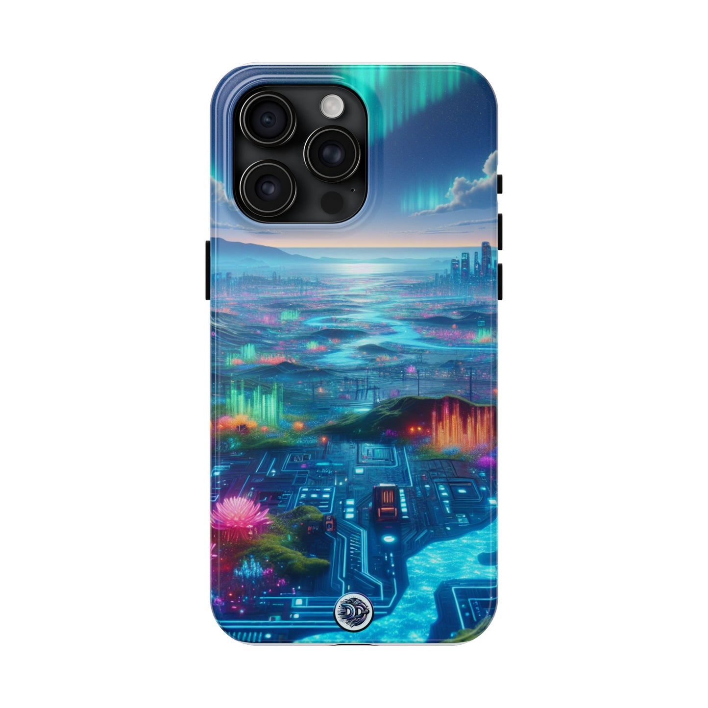 Aurora Cityscape Glow Phone Case