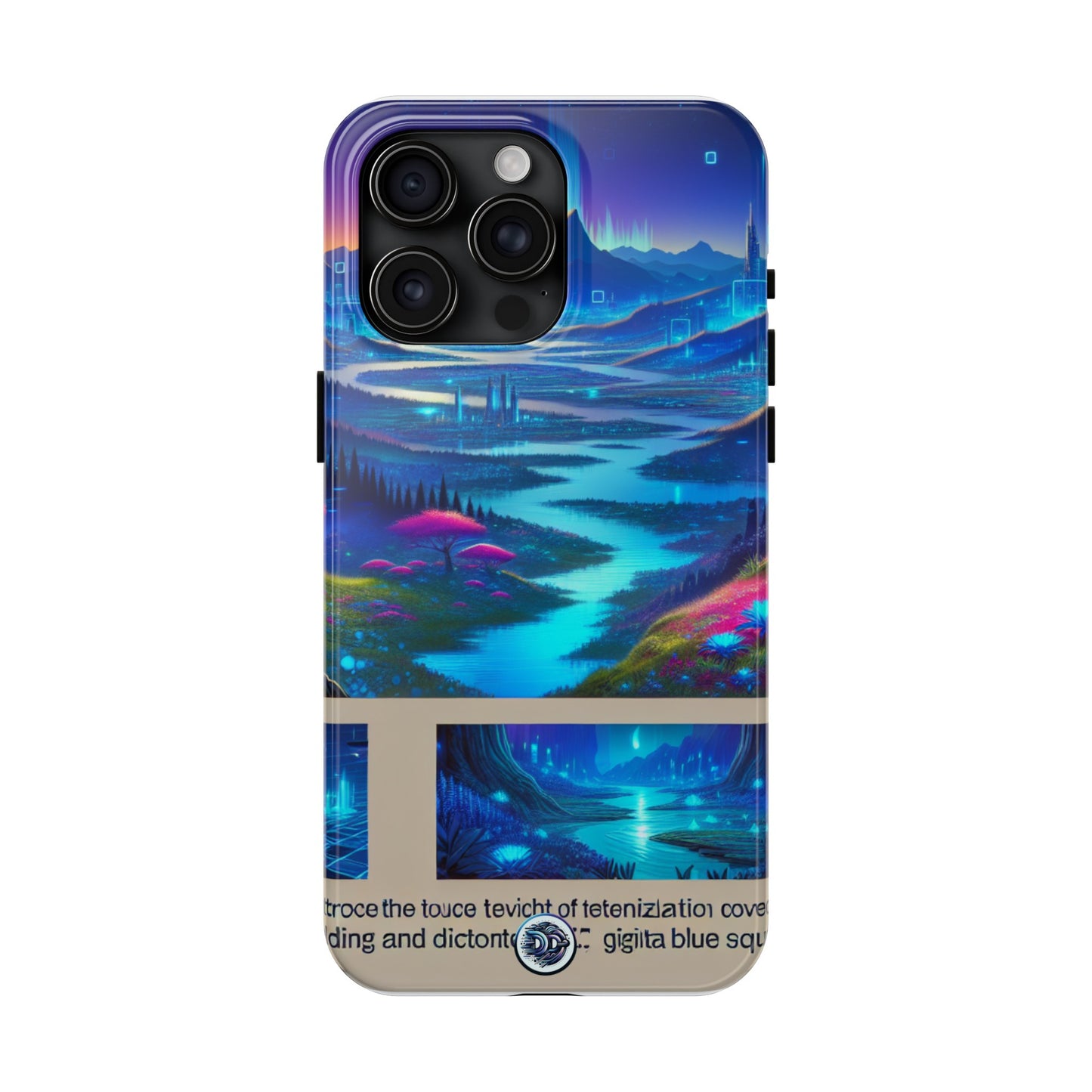Futuristic Landscape Neon Phone Case