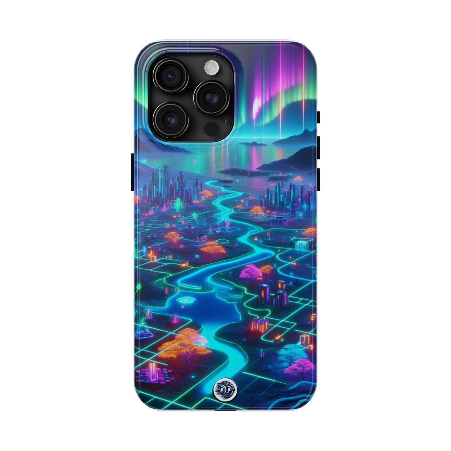Aurora Neon Cityscape Phone Case