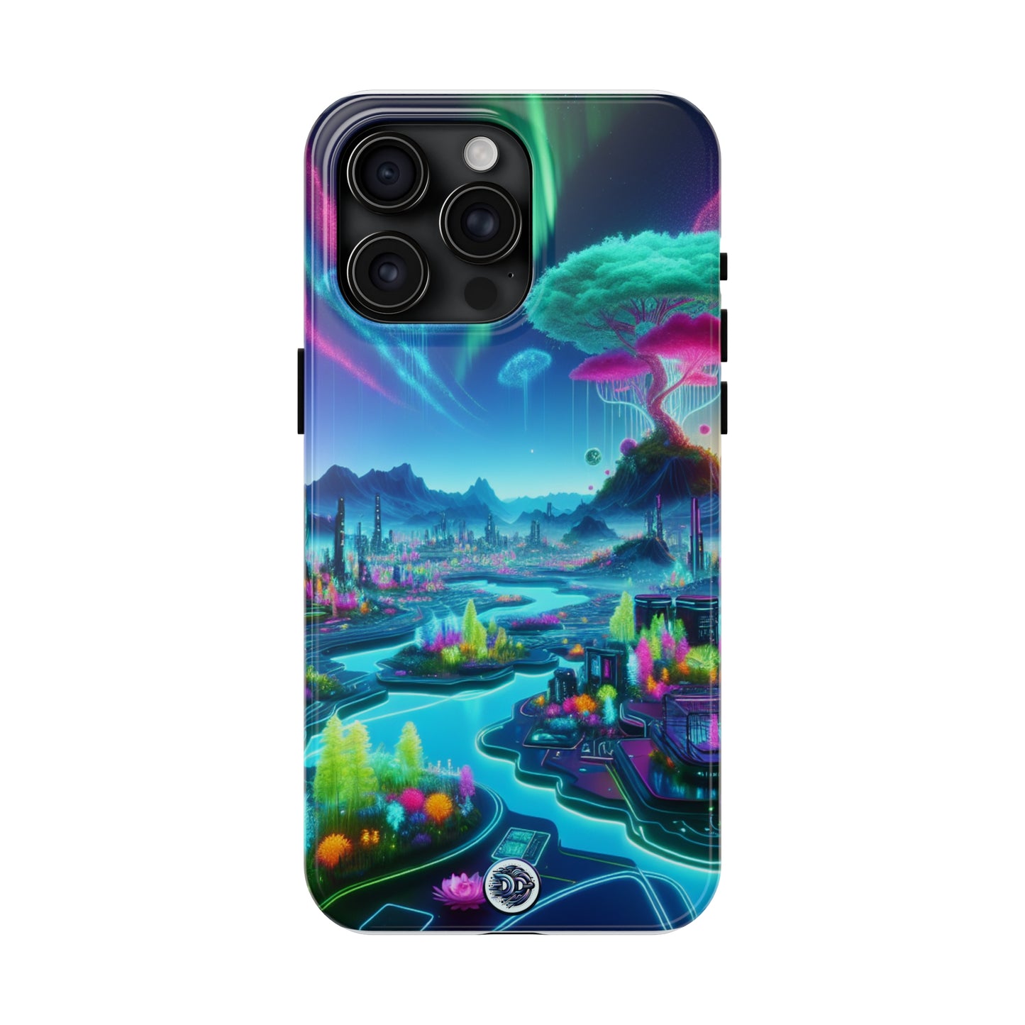 Vibrant Neon Fantasy Landscape Case