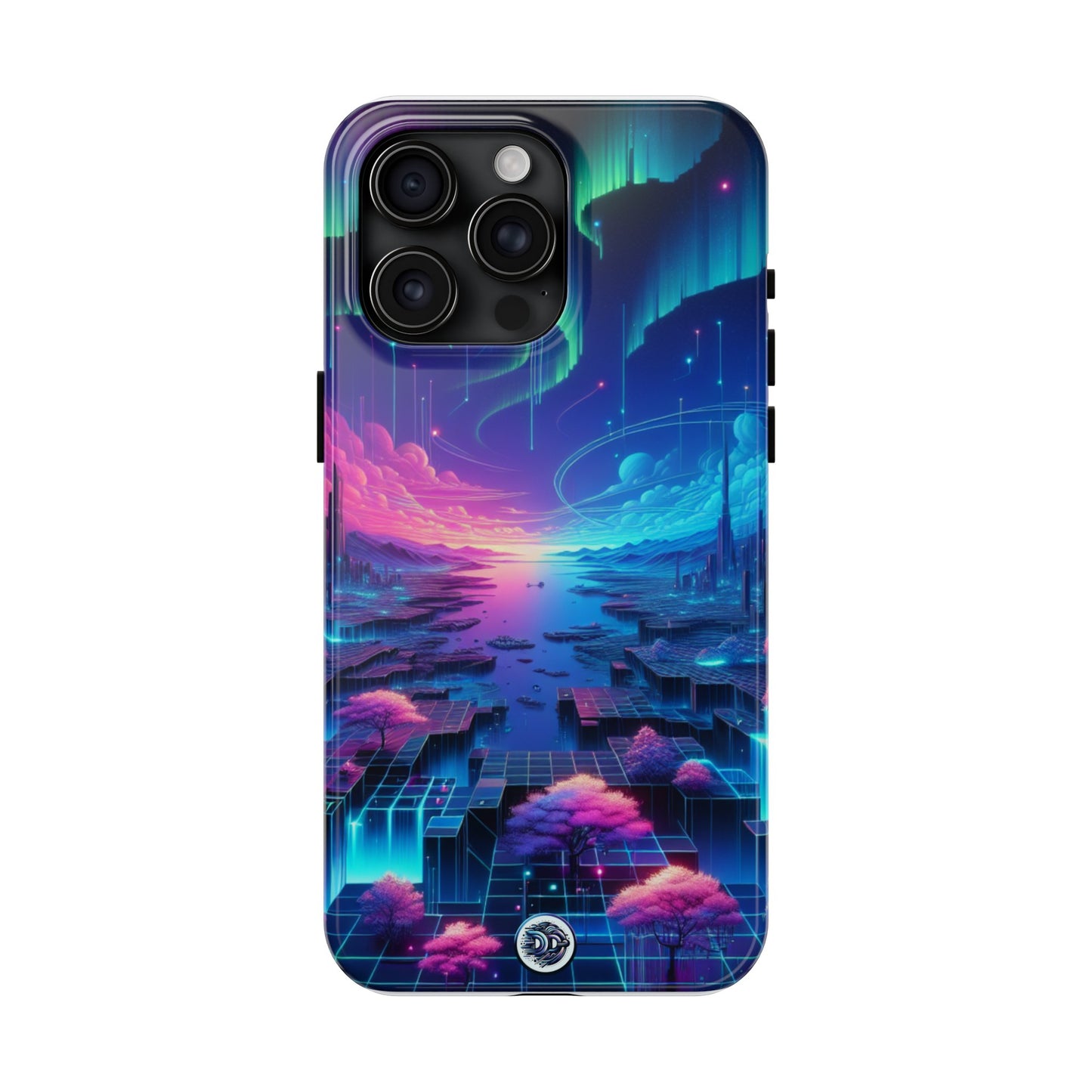 Neon Cityscape Fantasy Phone Case