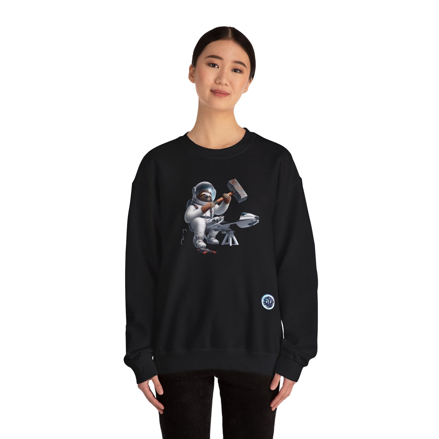 Astro Sloth Mechanic Crewneck