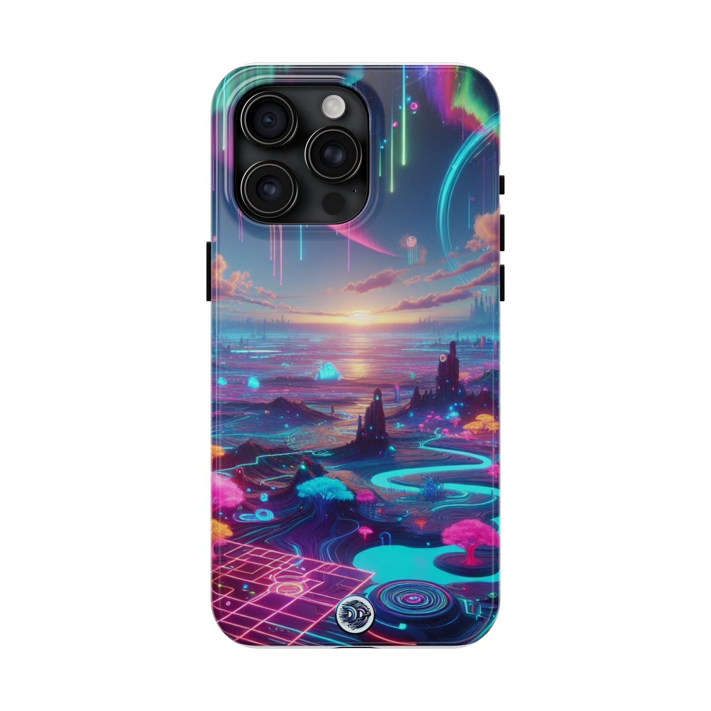 Neon Dreamscape Protective Phone Case