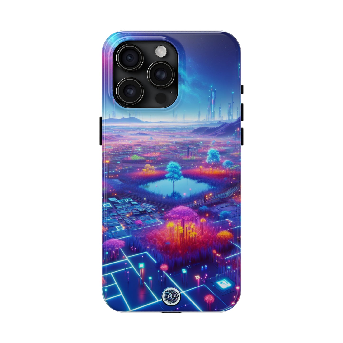 Cyberpunk Cityscape Phone Case