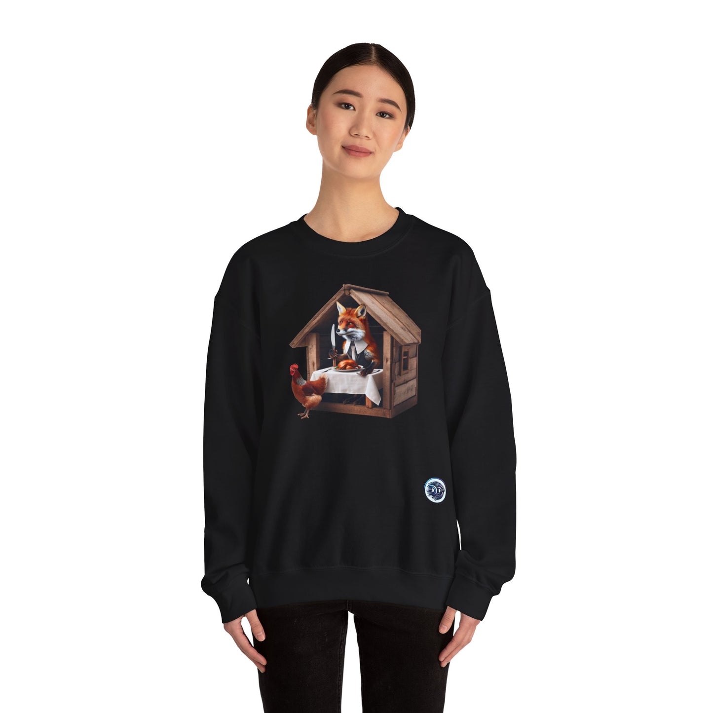 Fox Dinner Humor Crewneck
