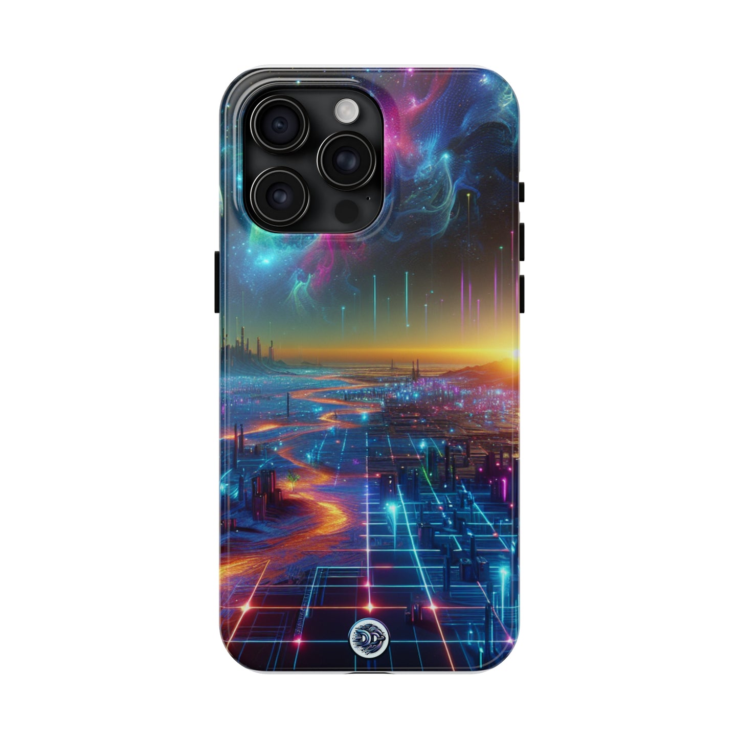 Cosmic Neon Cityscape Phone Case