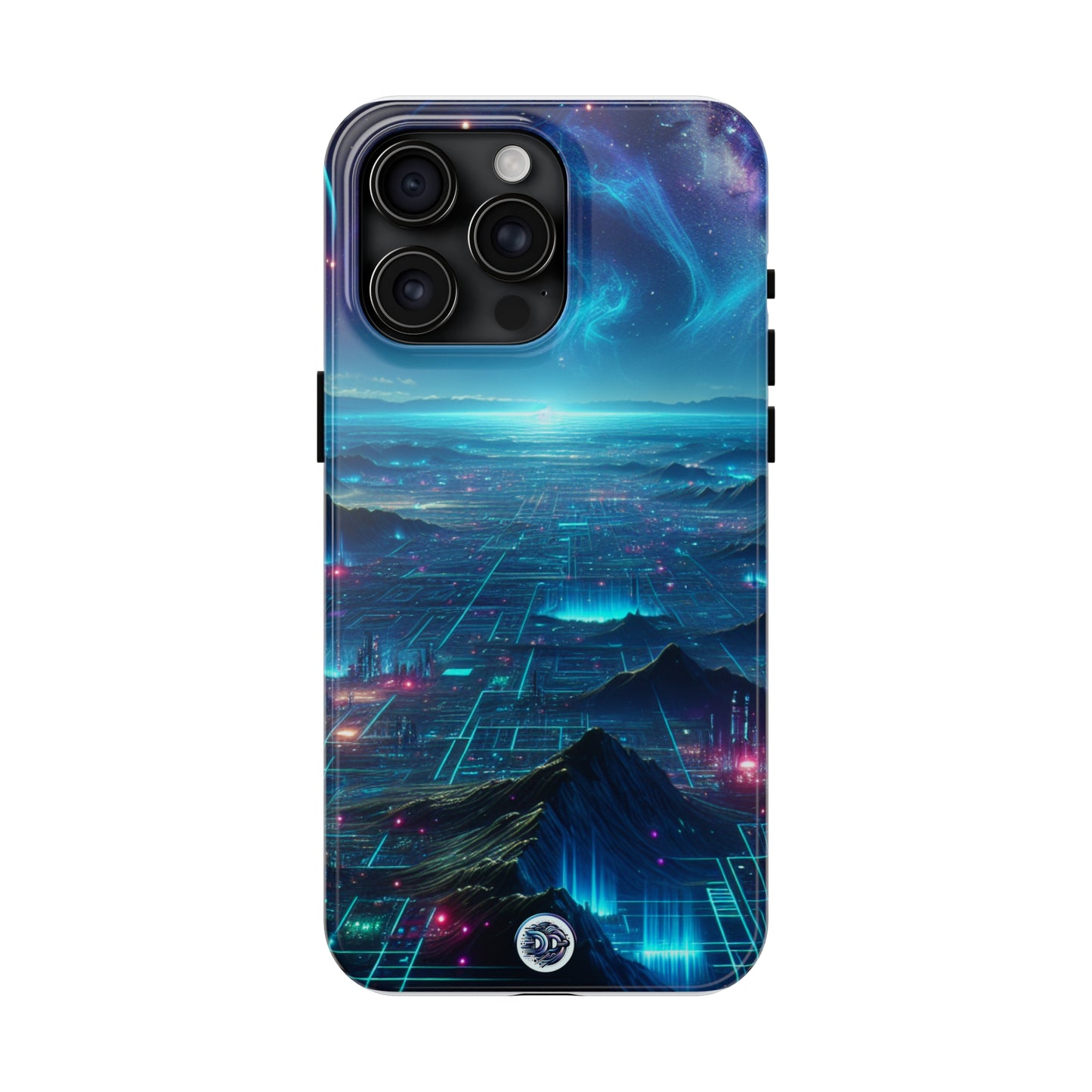 Galactic Neon Landscape Phone Case
