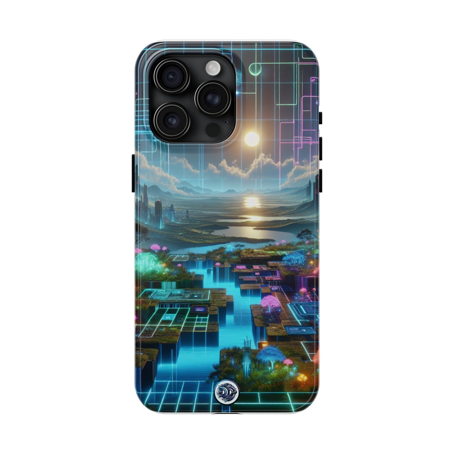 Cyberpunk Sunrise Scenic Phone Case