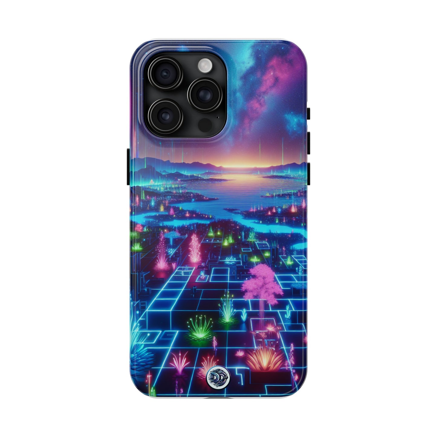 Neon Landscape Sunset Phone Case