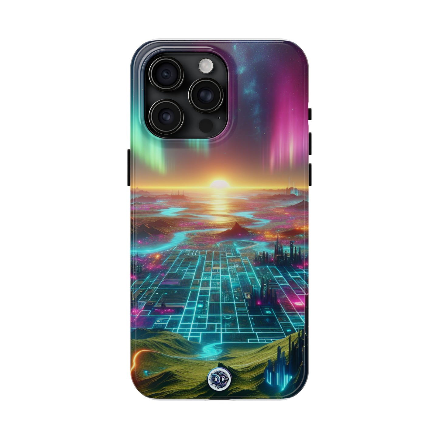 Aurora Neon Cityscape Phone Case