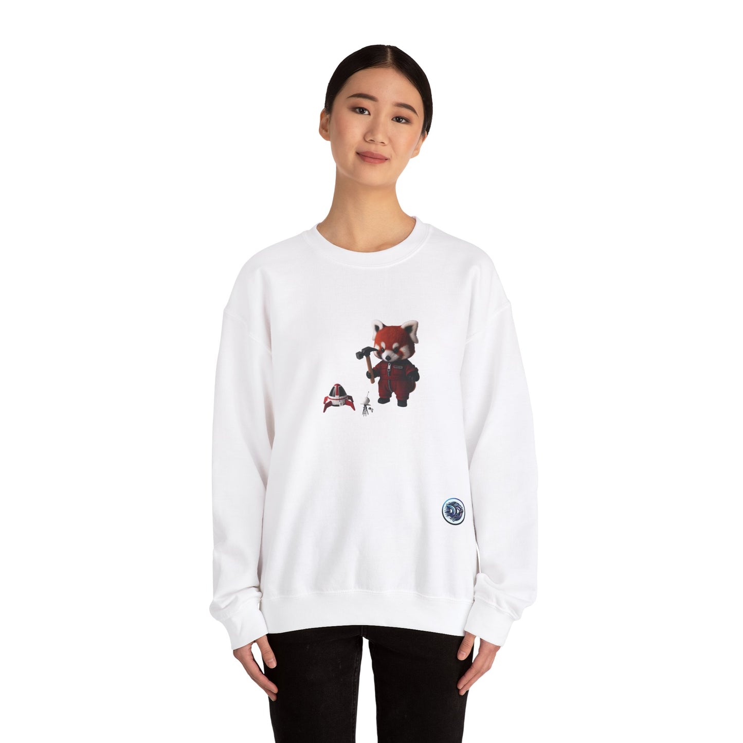 Red Panda Astronaut Crewneck