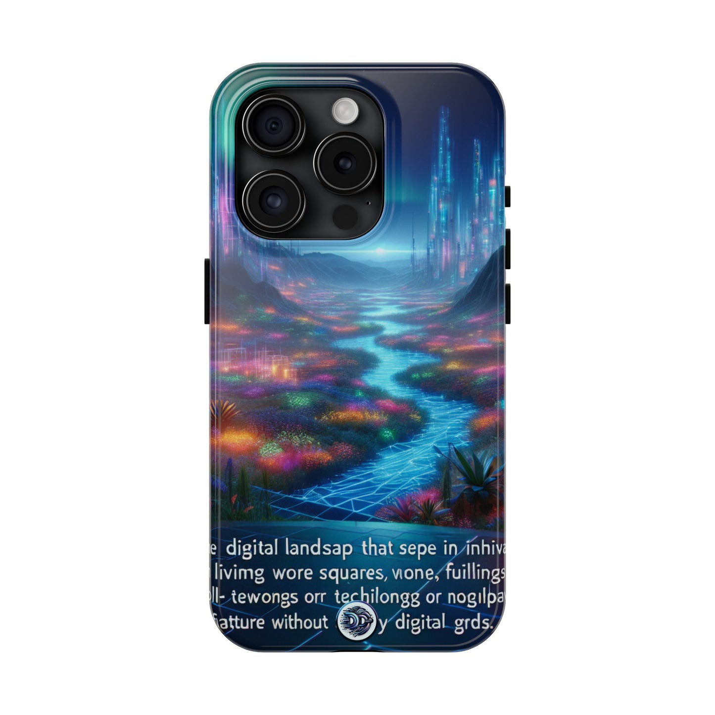 Futuristic City Aurora Phone Case
