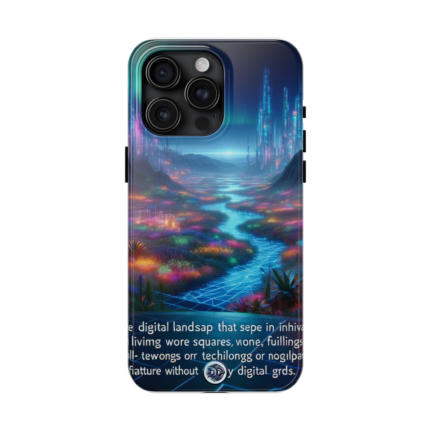 Futuristic City Aurora Phone Case