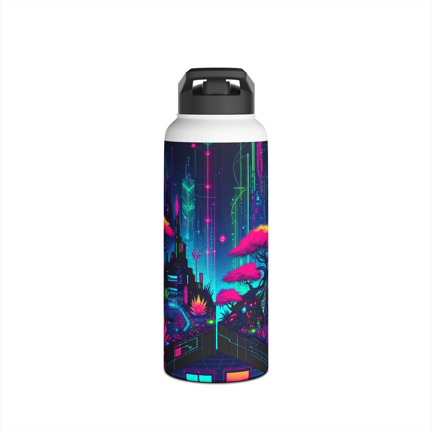 Neon Cybercity Bottle