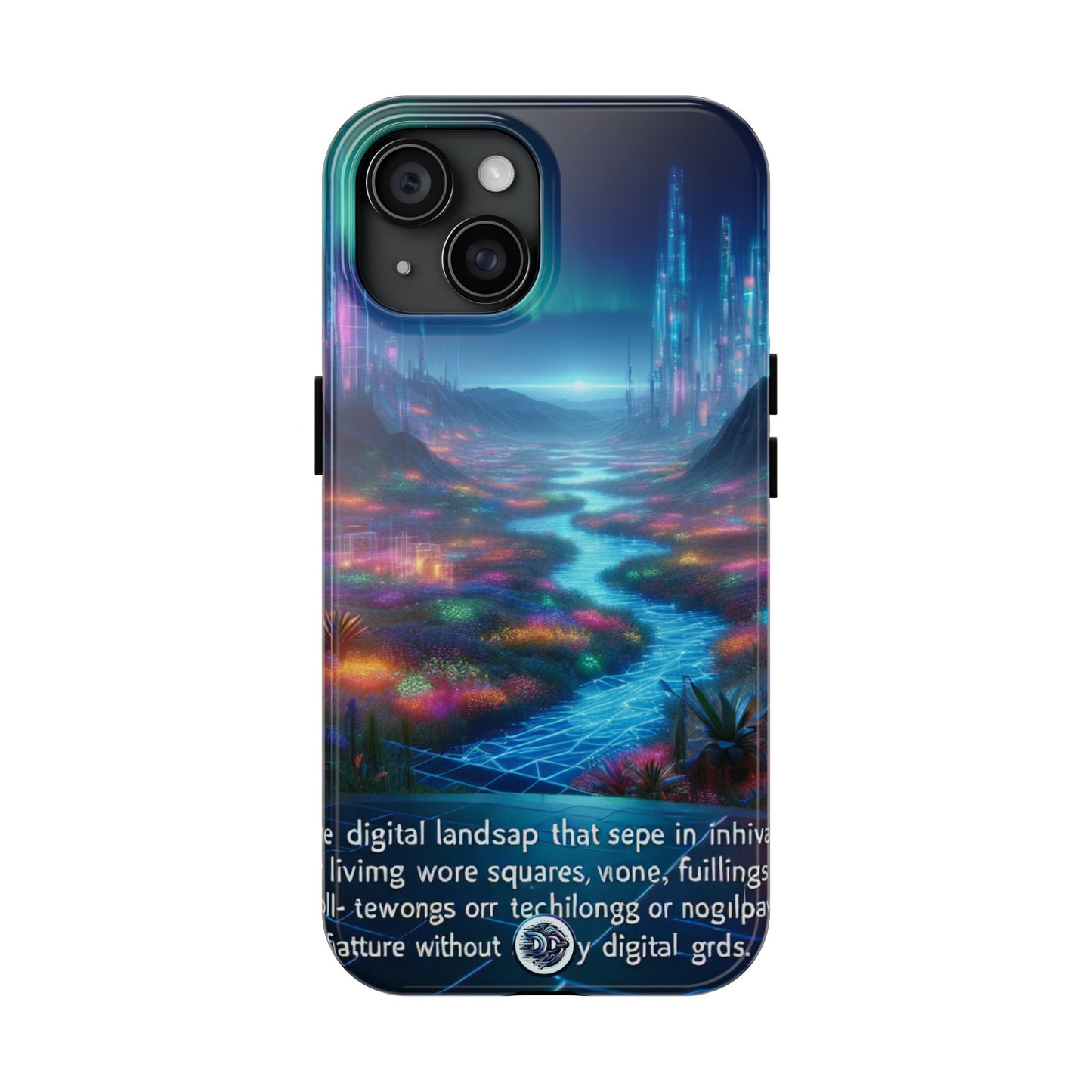 Futuristic City Aurora Phone Case