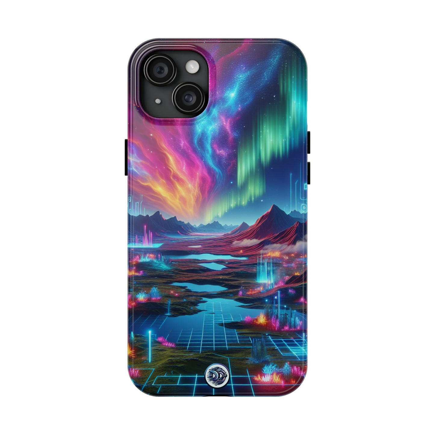 Vibrant Neon Landscape Phone Case