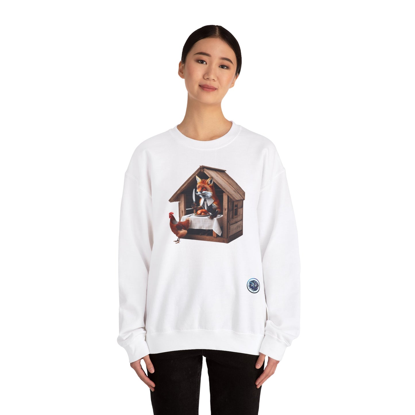 Fox Dinner Humor Crewneck