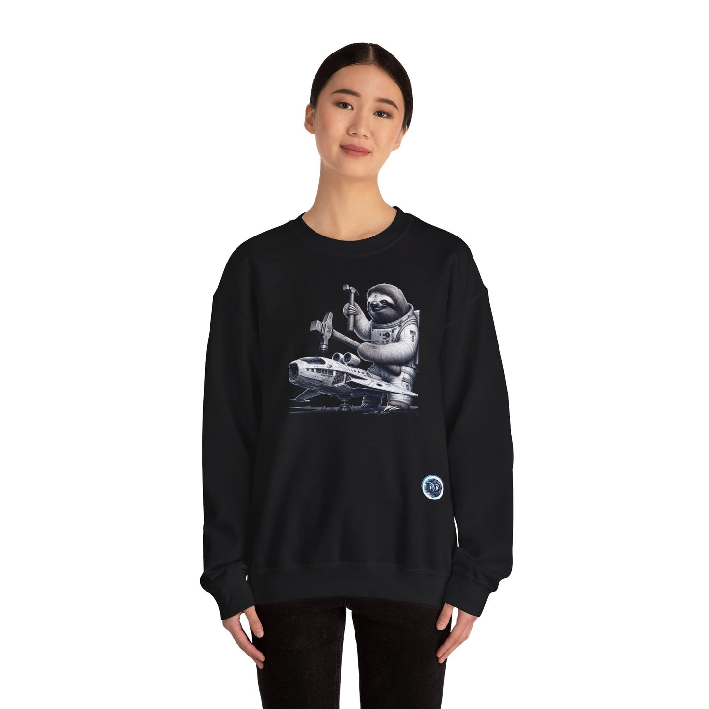 Astronaut Sloth Mechanic Crewneck