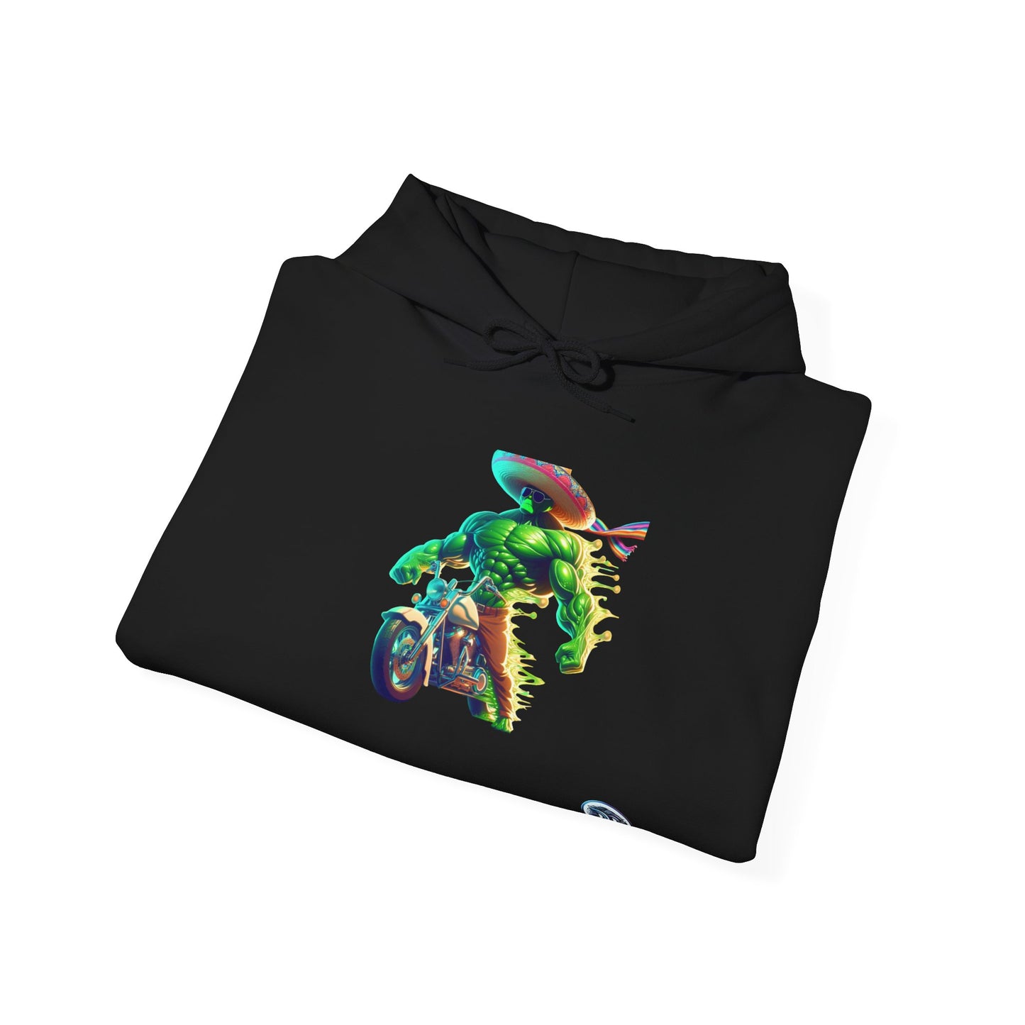 Muscular Biker Fiesta Hoodie