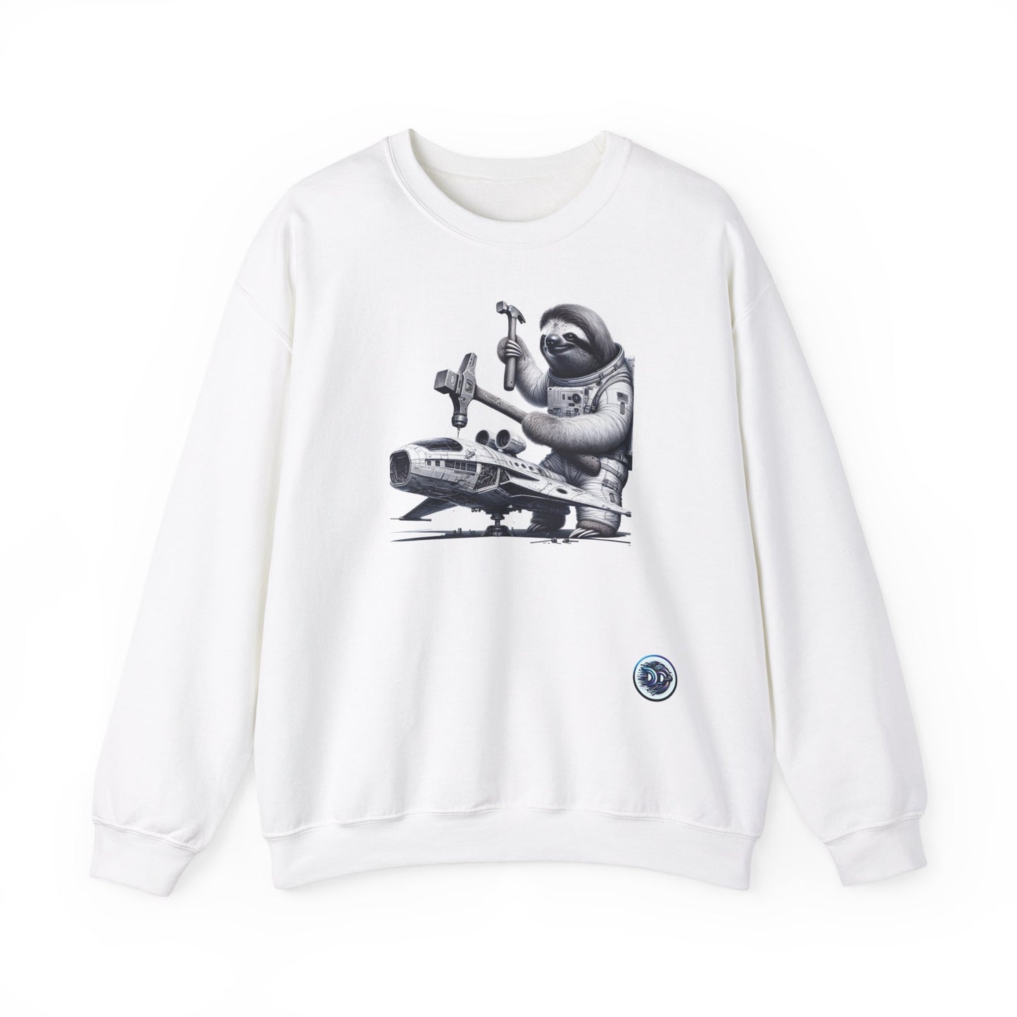 Astronaut Sloth Mechanic Crewneck