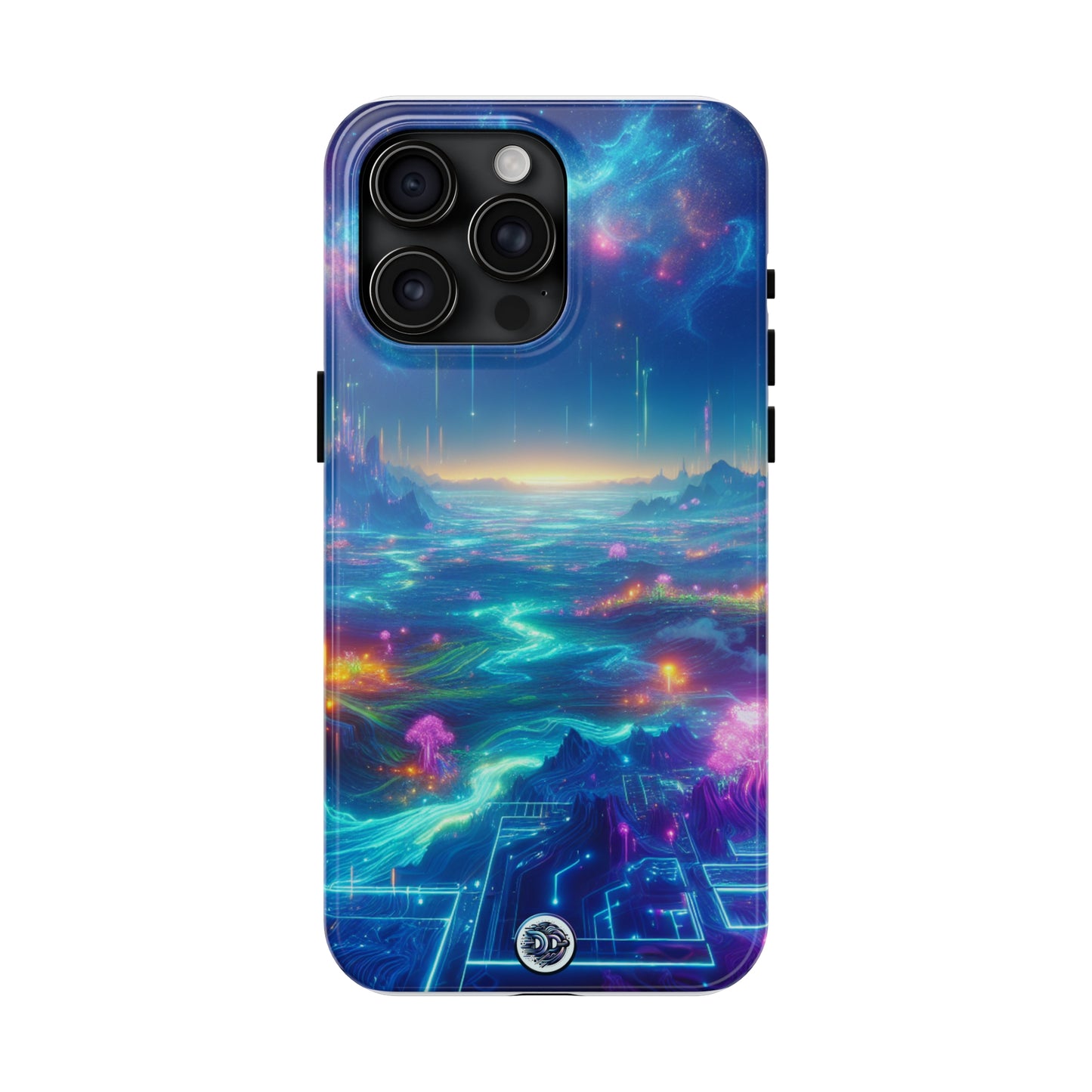 Cosmic Neon Landscape Phone Case