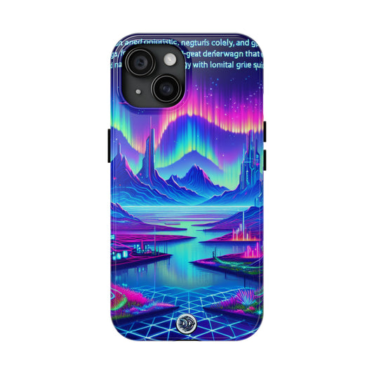 Neon Cybercity Landscape Phone Case