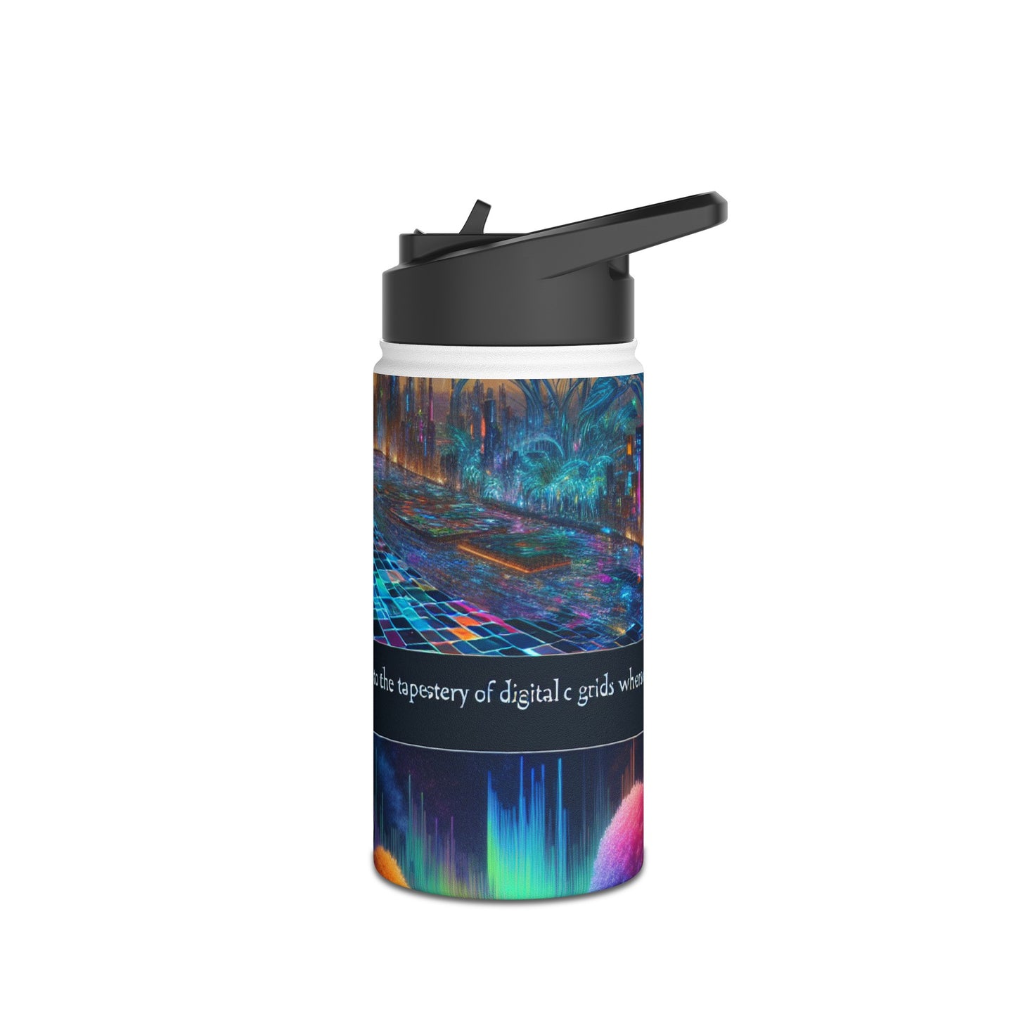 Futuristic Cityscape Bottle