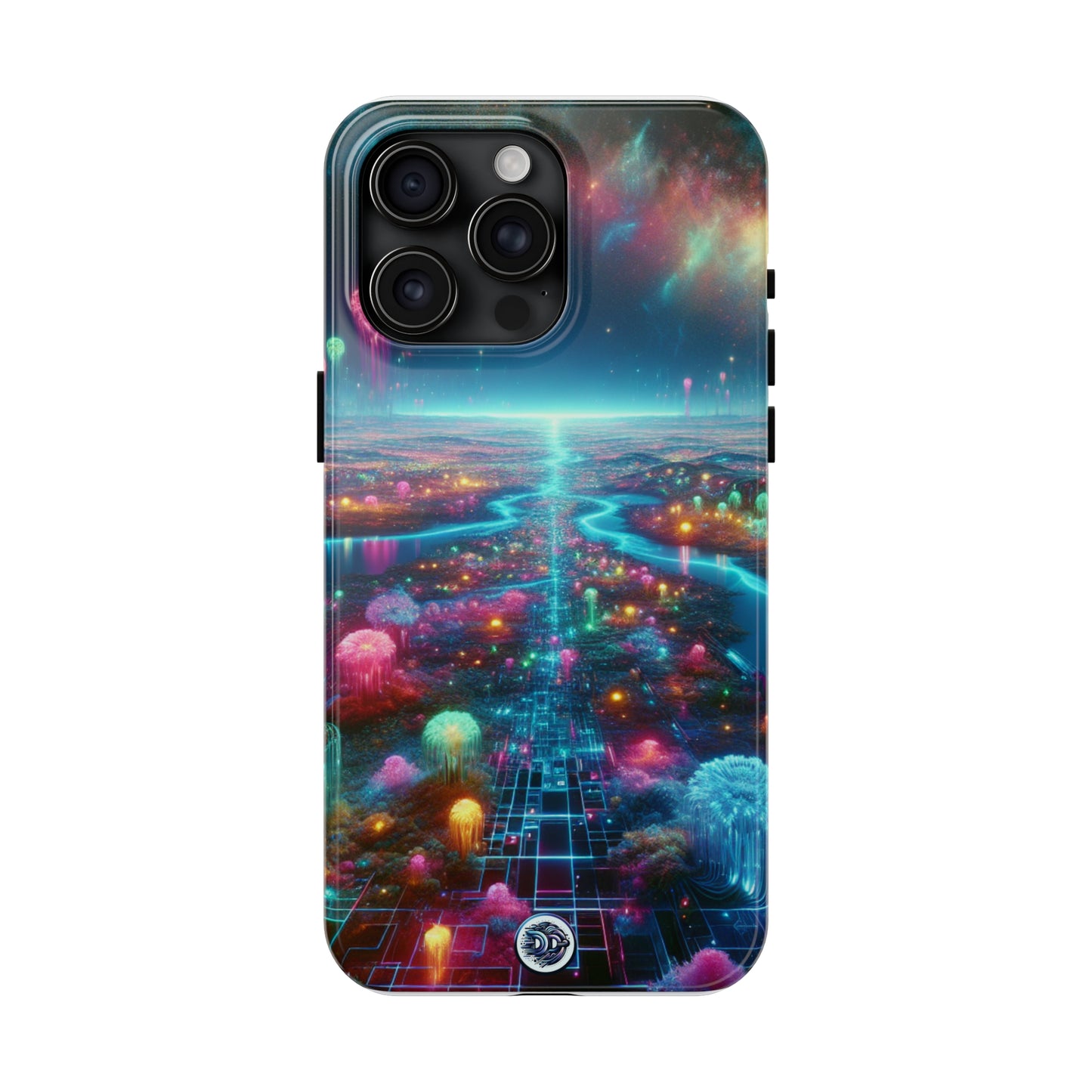 Neon Dreamscape Protective Phone Case