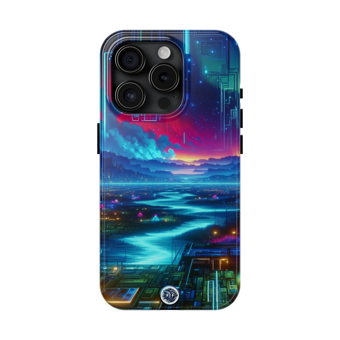 Cybercity Sunset Protective Phone Case