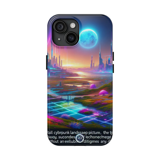 Futuristic Cityscape Glow Phone Case