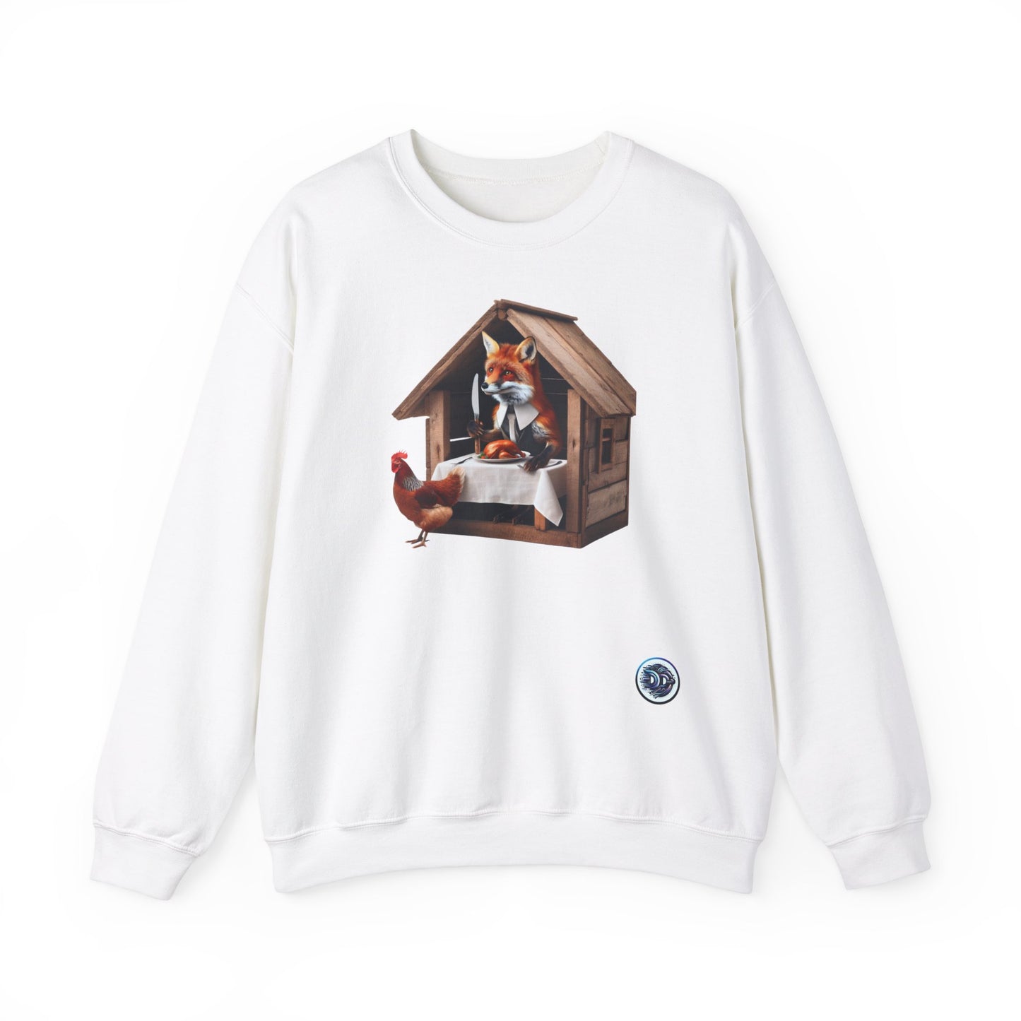 Fox Dinner Humor Crewneck