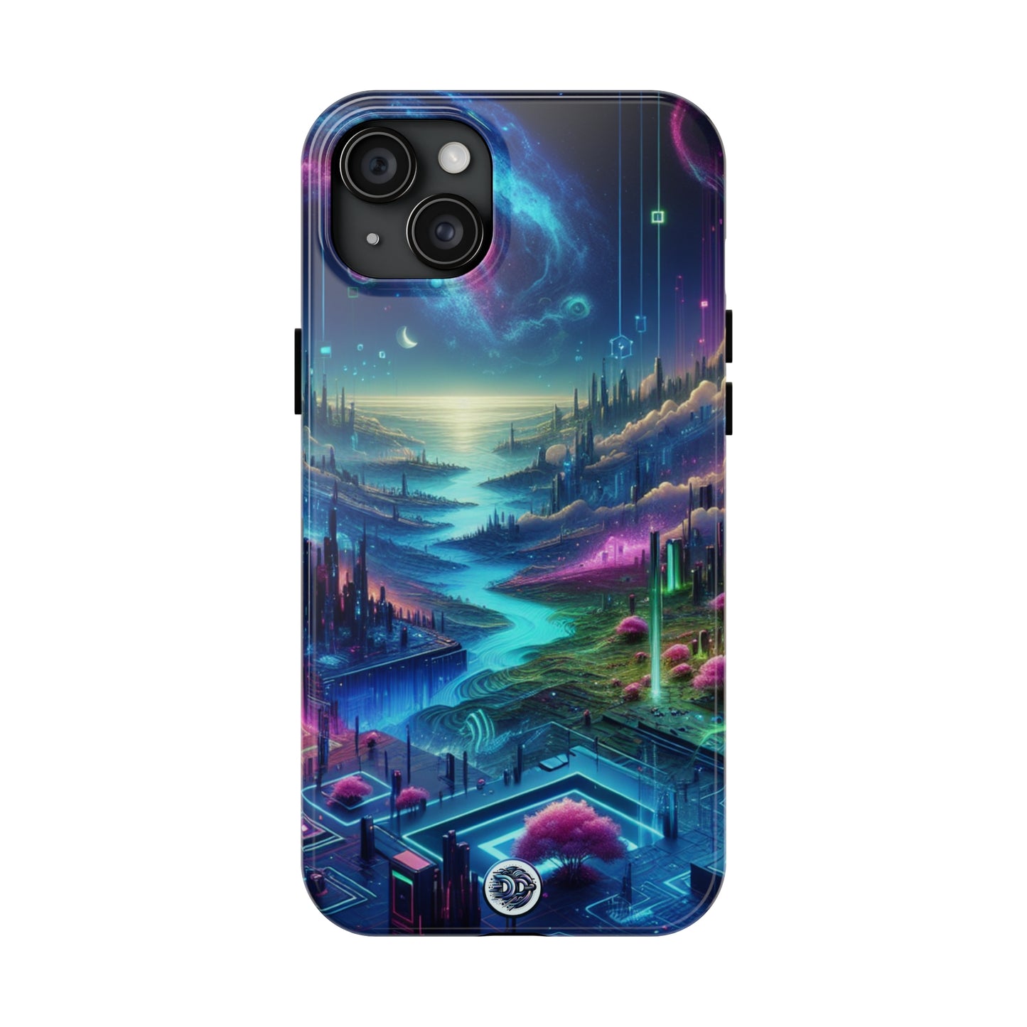 Cosmic Cityscape Protective Phone Case