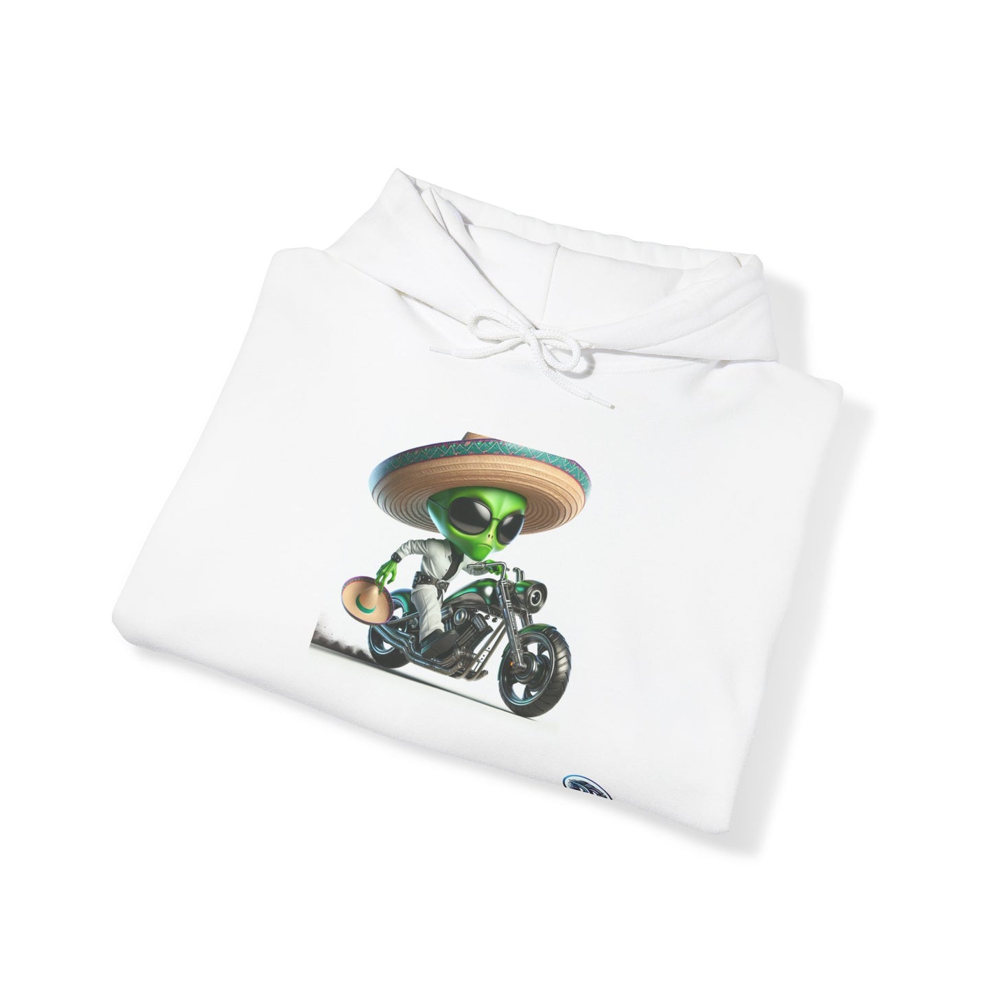Alien Biker Sombrero Hoodie