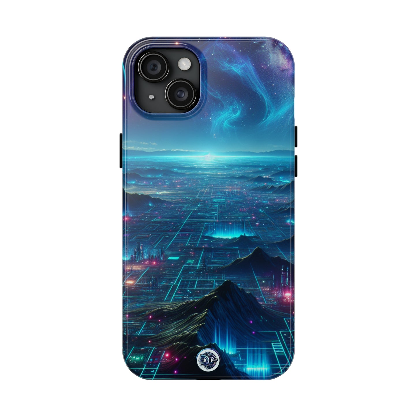 Galactic Neon Landscape Phone Case