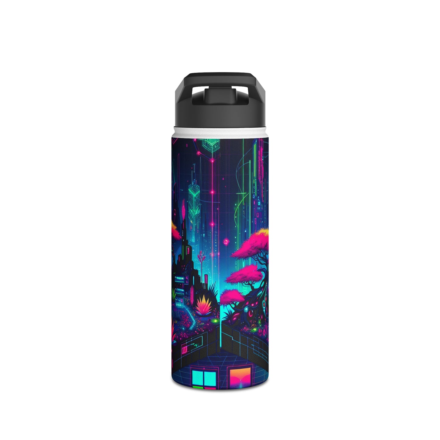 Neon Cybercity Bottle