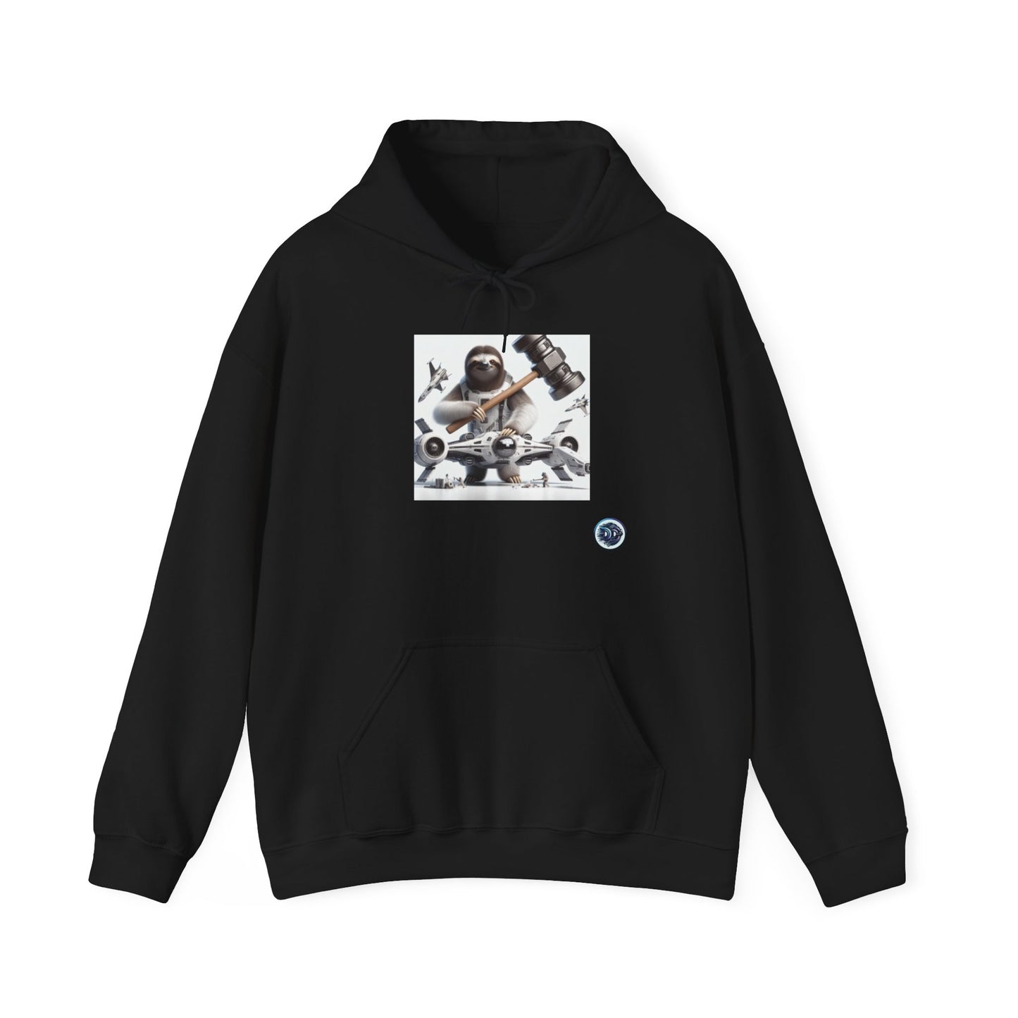 Sloth Astronaut Mechanic Hoodie