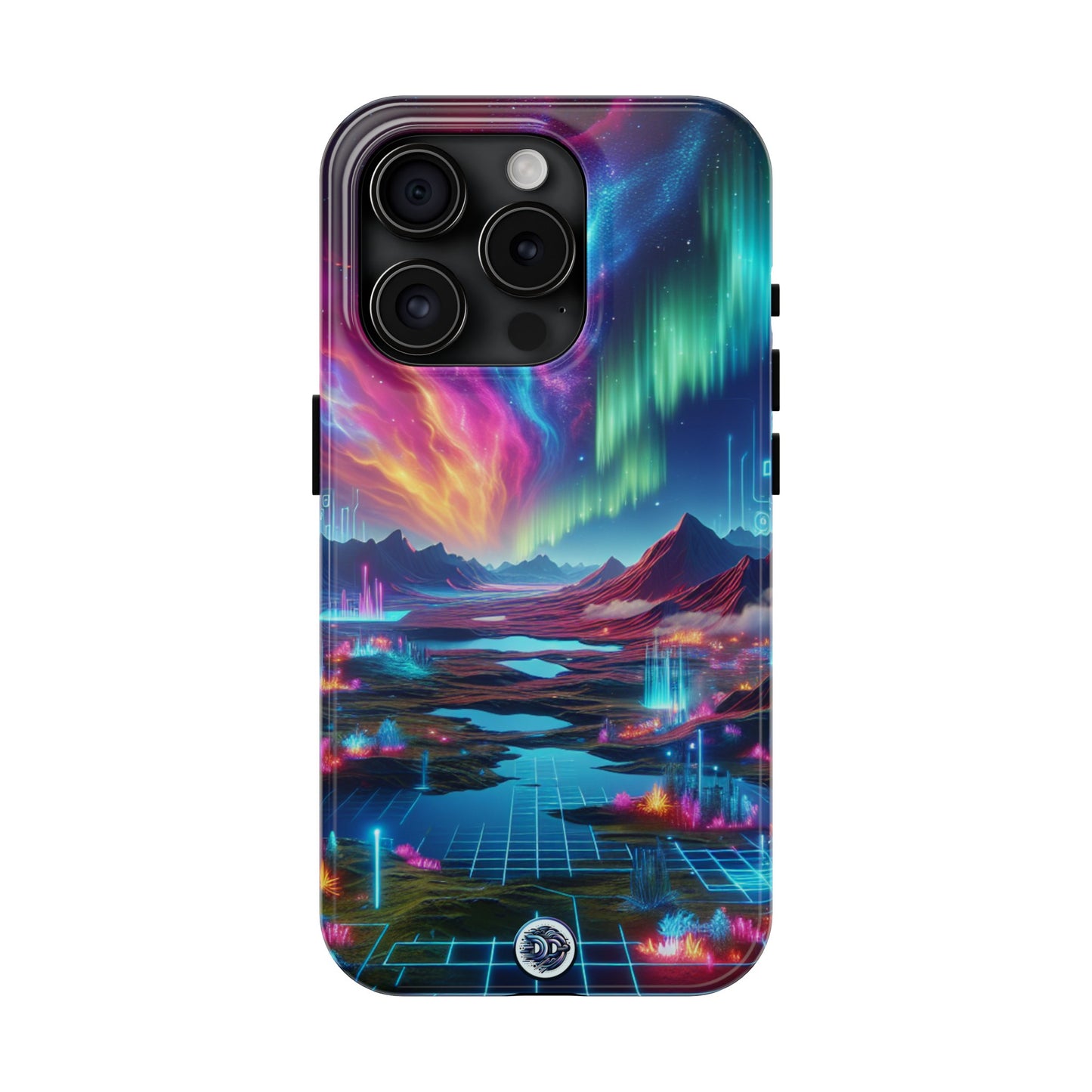 Vibrant Neon Landscape Phone Case