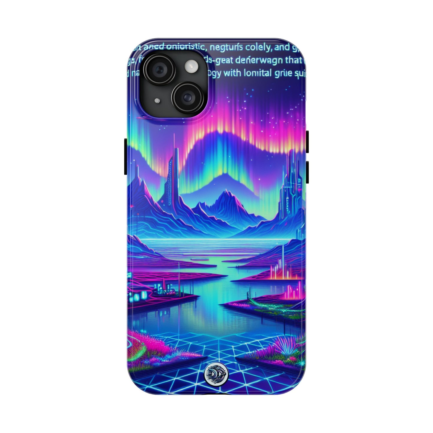 Neon Cybercity Landscape Phone Case