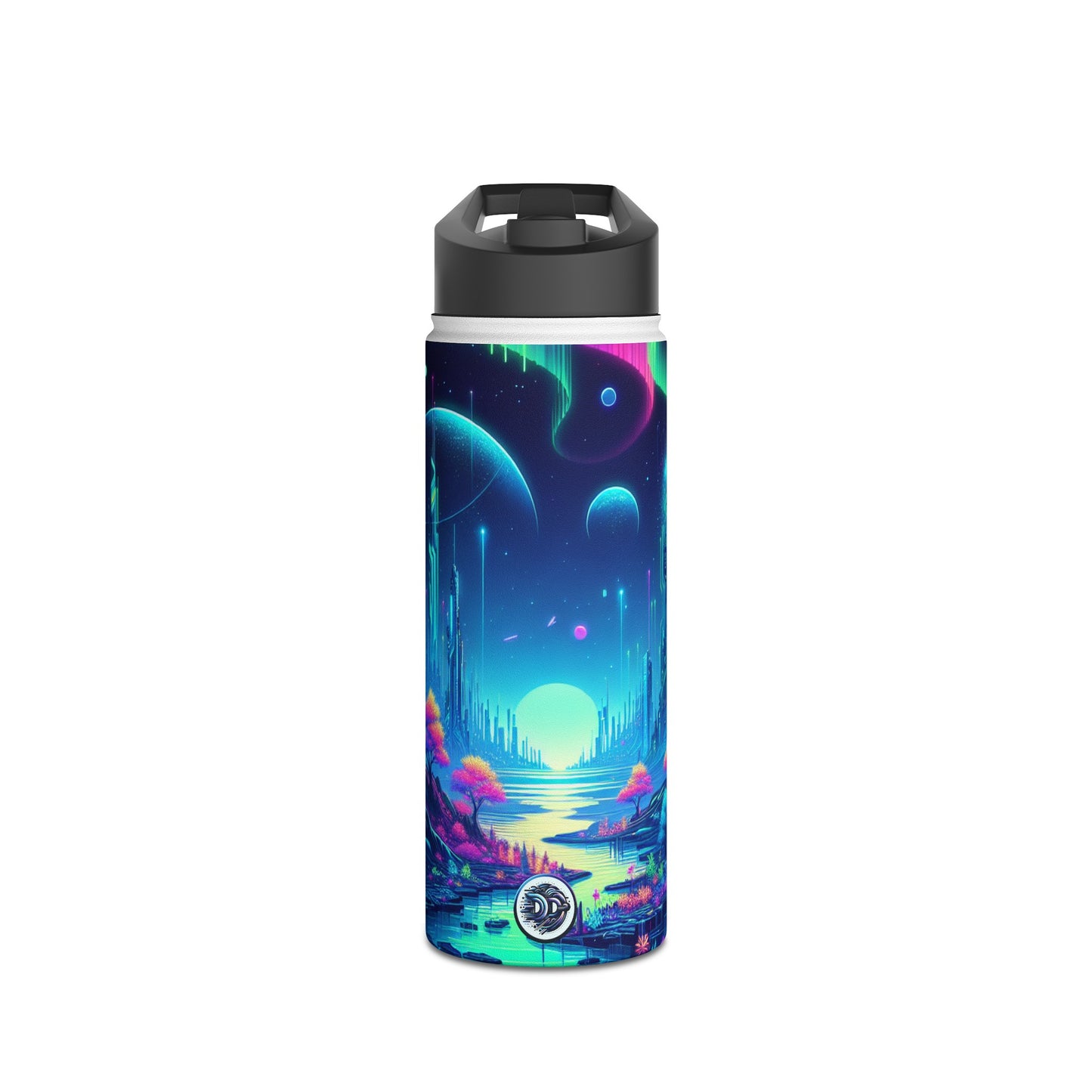 Futuristic Neon Bottle