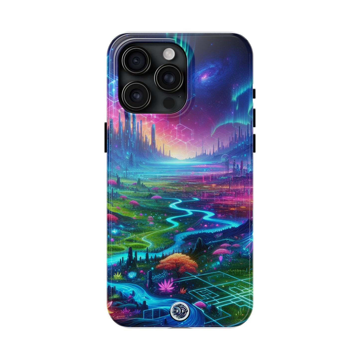 Cyberpunk Aurora Fantasy Phone Case